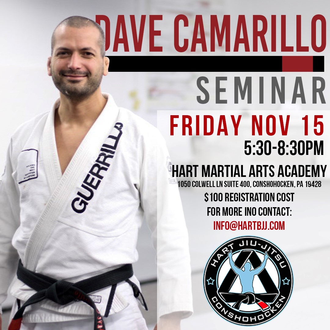 Dave Camarillo Jiu Jitsu Seminar Hart Jiu Jitsu, Kickboxing and Mixed